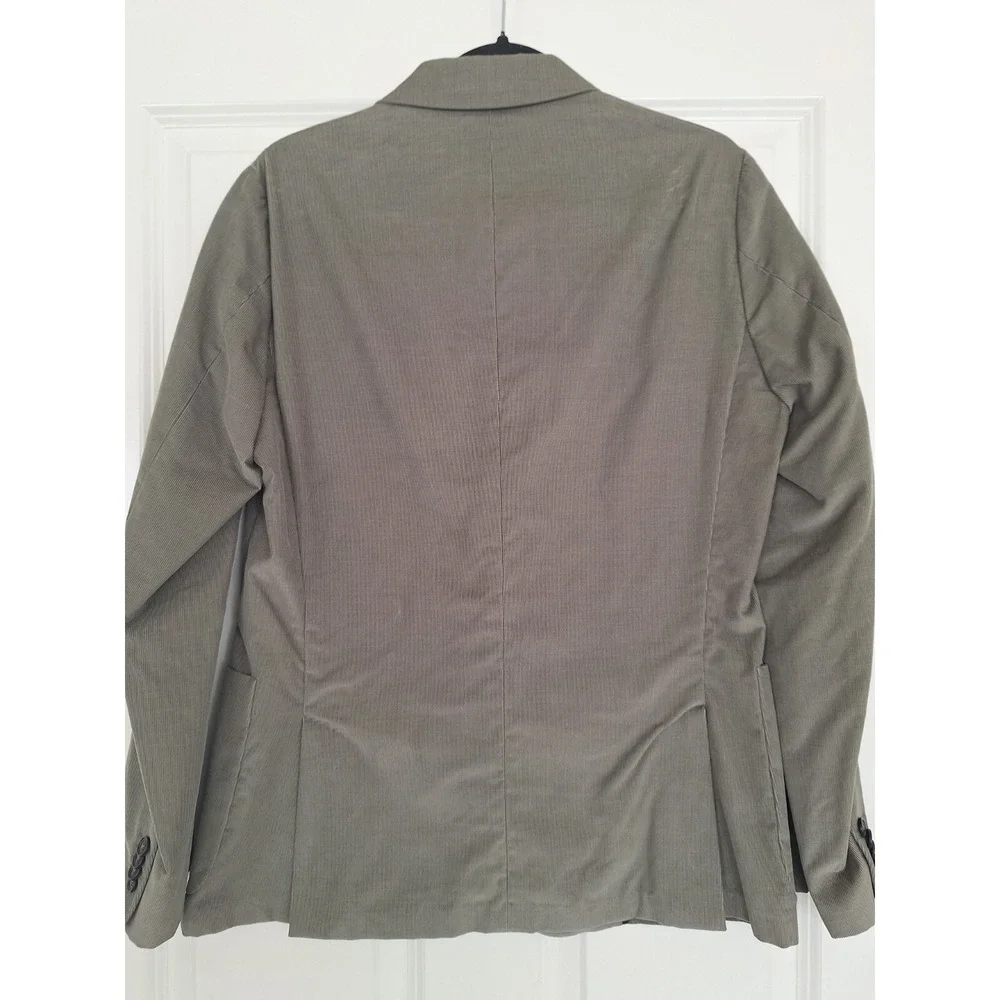 Paul Smith Mens cotton blend corduroy suit jacket in olive size 38